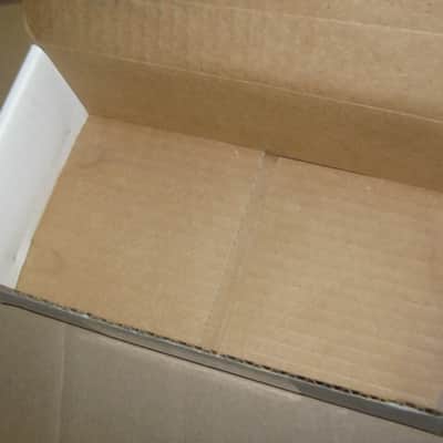kind of lightly handled genuine Fulltone EMPTY BOX & printout copy of paperwork ONLY for Clyde Deluxe pedal (NO pedal) 2010s (specifically 2019) white box with black & white labels image 19