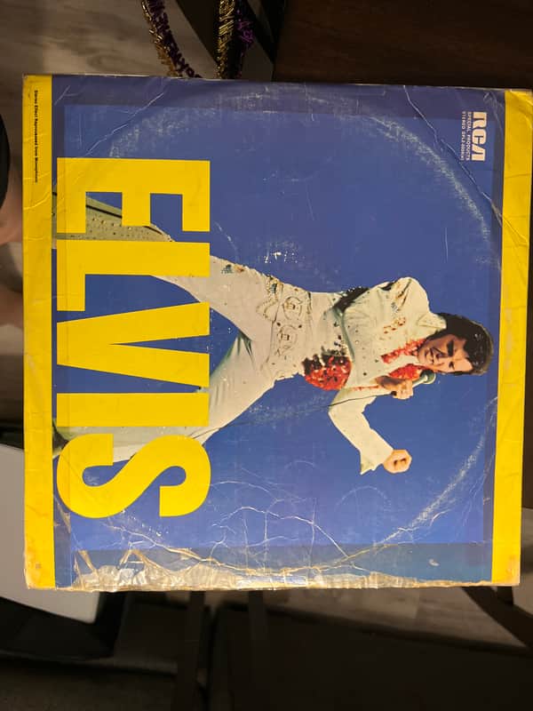 Elvis Presley Elvis (blue and yellow) Vintage Album Vintage Album 1900’s image 1