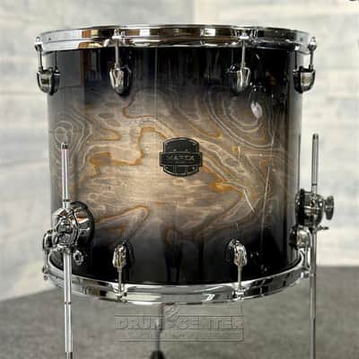 Mapex Saturn VI Rock 4pc Drum Set 22/10/12/16 Black Ink Burst image 5