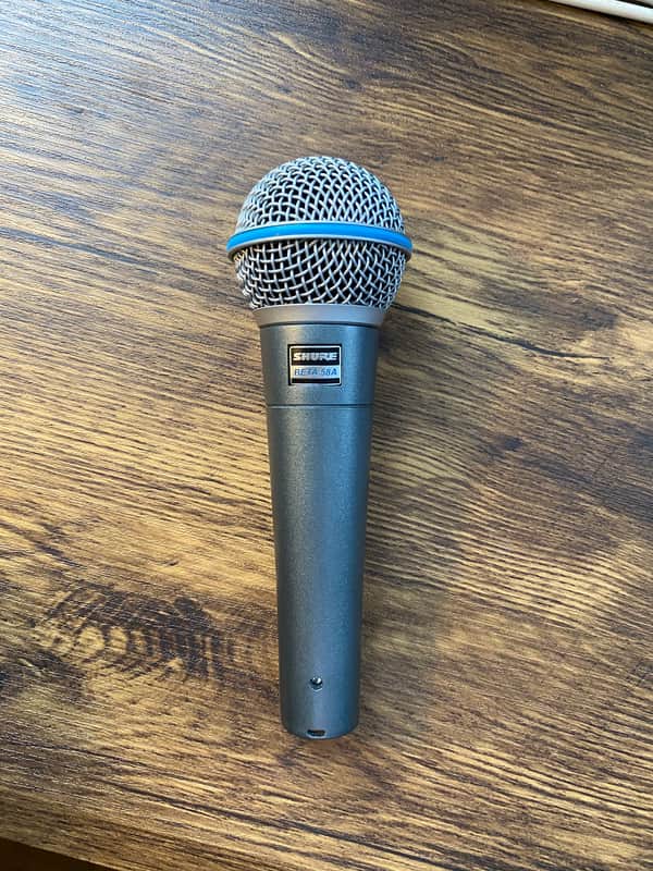 Shure BETA 58A Handheld Supercardioid Dynamic Microphone 1996 - Present - Black image 1