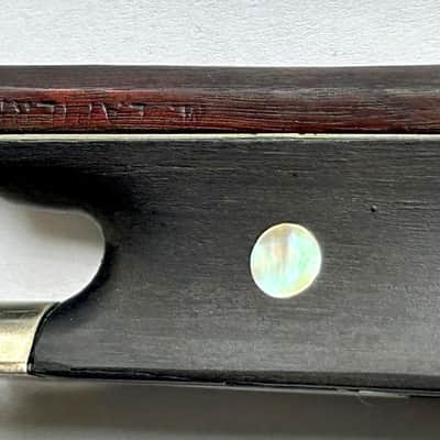 Vintage 4/4 French Violin Bow Stamped "Marcel Lapierre" – 55 g., 74.5 cm. – Pernambuco Stick, Ebony Frog - Free WW Shipping - Youtube Videos image 5