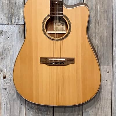 Teton STS105CENT Acoustic Electric Dreadnought Guitar, Solid Cedar Top, Buy it Here we Ship so FAST image 2