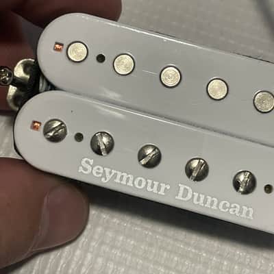 2019 Model USA Seymour Duncan TB-4 TB4 Trembucker White Bridge Humbucker Guitar Pickup 17.84k image 5
