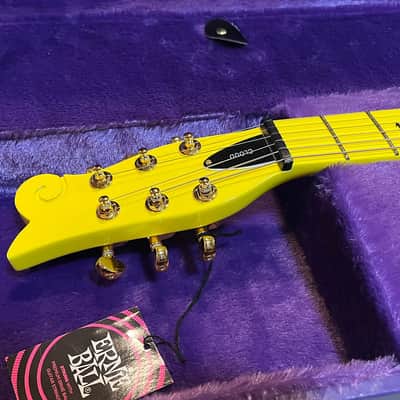 Schecter Diamond Series Prince Cloud Guitar Last one Yellow image 4