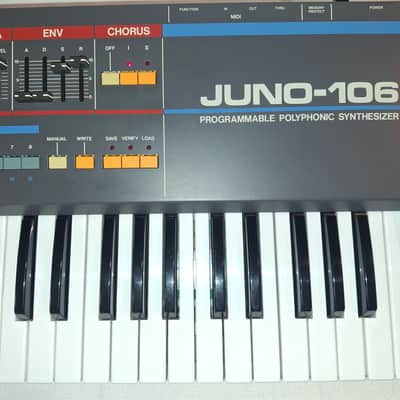 Roland Juno-106 61-Key Synth 1984 UNICORN -> SERVICED + Calzone flight case image 6
