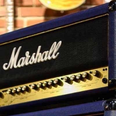 Blue Marshall 6100 30th Anniversary Series 3-Channel 100-Watt Guitar Amp Head 1992 - 1997 - Blue