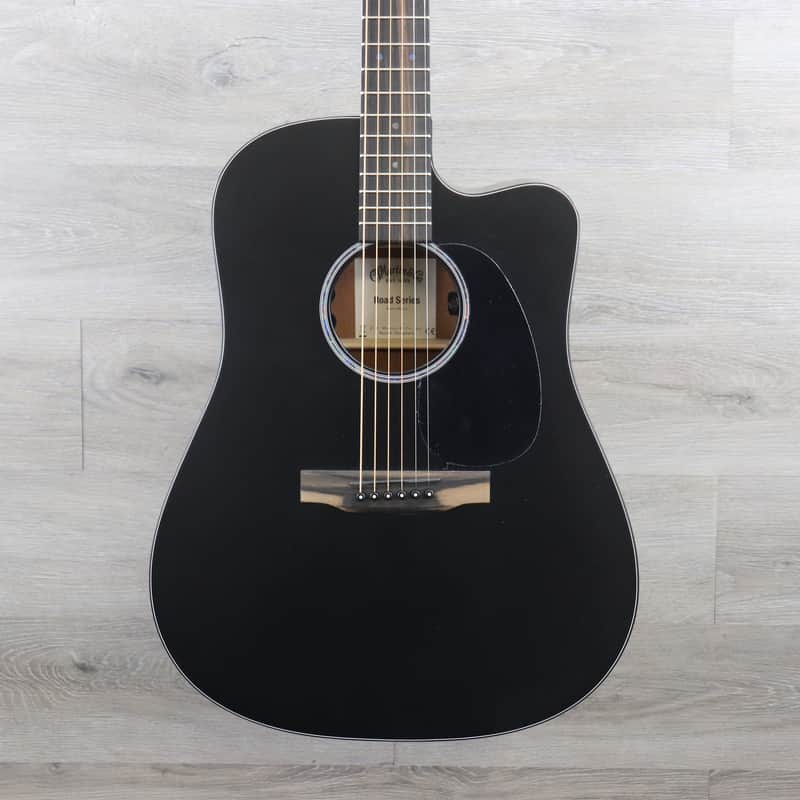 Martin Road Series DC-10E Modern 2026 Black Acoustic Electric Guitar With Deluxe Gig Bag and Tuner!
