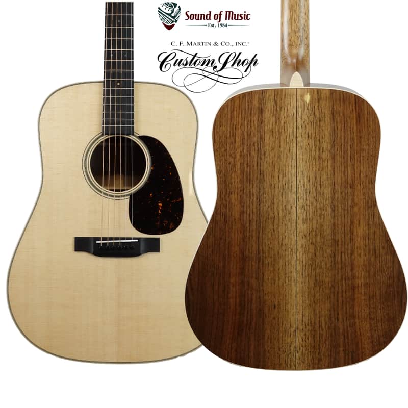 Martin Custom Shop D-18 Acoustic Guitar W/Hardshell Case - Black Walnut image 1