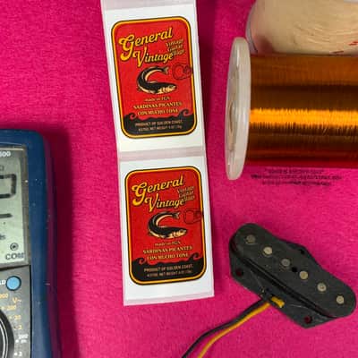 General Vintage Tone  NOS For Esquire®️ Tele ®️ Bridge Pickup Hand wound  Vintage Collector’s  NOS American Wire corp USA image 8
