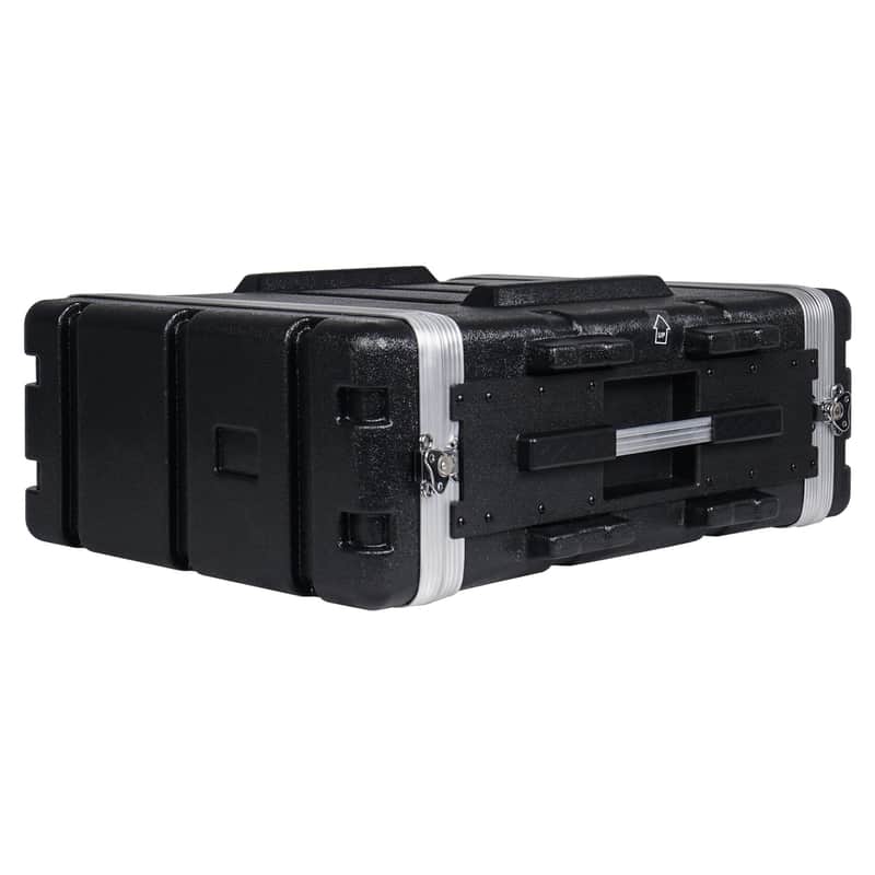 STRC-A4U | Lightweight and Compact 4U PA DJ ABS Rack/Road Case, 19” Depth and Heavy-Duty Latches image 1