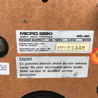 Micro Seiki DD-20 Turntable image 11