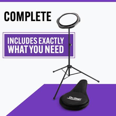 OnStage DFP550 Practice Pad with Stand and Bag image 5