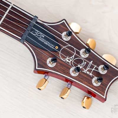 2015 Paul Reed Smith 30th Anniversary Custom 24 Trem 10 Top Scarlet Red w/ Case, Hangtags image 4