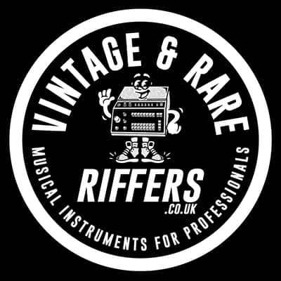 Riffers | Vintage & Rare Musical Instruments for Professionals | Unisex Extra Heavy Cotton T-Shirt Jersey, Black | Limited Run, 2026 feat. Vintage Roland CR-5000 8000 CompuRhythm Drum Machine image 5