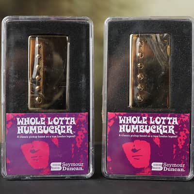 Seymour Duncan SH-18 Whole Lotta Bucker Humbucker Pickup Set Gold Jimmy Page