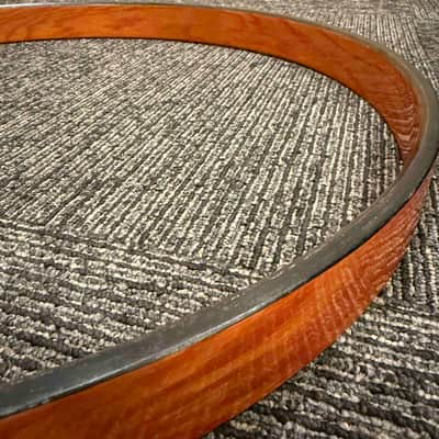 Yamaha Oak Custom 22" Bass Drum Hoop Pair in York Honey Amber (Rm 4) image 4