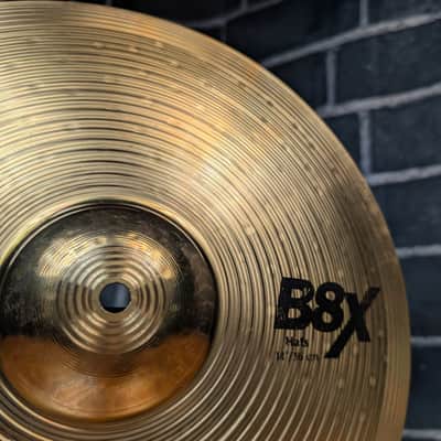 Sabian 14" B8X Hi-Hat Cymbals (Pair) – Brilliant Finish – Very Good Condition – Present & Ready to Groove image 7