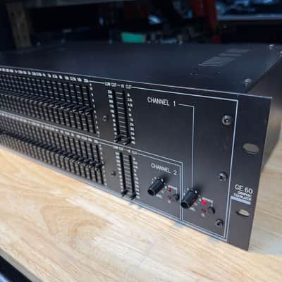 RANE graphic equalizer Model GE-60, 1/3 Octave Stereo EQ | Reverb