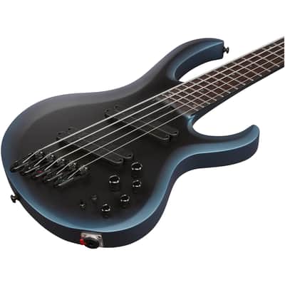 Ibanez BTB605MS Multi-Scale Bass Guitar, 5-String (with Case), Midnight Arctic Ocean image 6