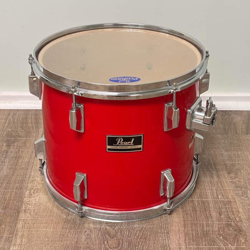 Pearl Export EX 13"x11" Rack Tom Drum Late 1980's - Coral Red image 1