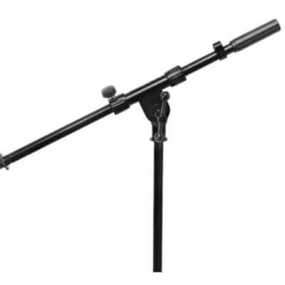 On-Stage MS7411B Drum/Amp Tripod Mic Stand with Boom 2020 Black image 4