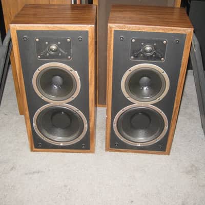 Vintage Polk Audio Original Monitor 5 Bookshelf speakers  Peerless Tweeters image 1