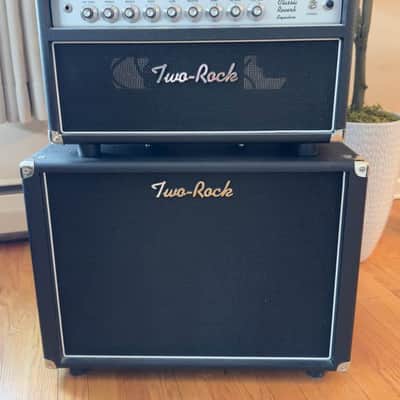 Two Rock Classic Reverb Signature 50 Watt Head with 1x12 Speaker Cabinet 2017 - Black Tolex image 1