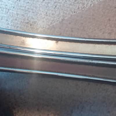Pearl 22" Bass Drum Hoop Metal / Chrome / Black / White Inlay PARTS 3 Different image 12