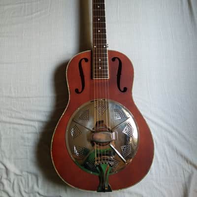 Republic Classic Biscuit Cone Wood Resonator w/ Schatten NR-2 Pickup image 1