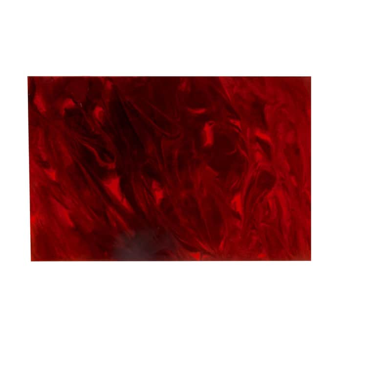 StewMac Tortoloid Pickguard Material, Red Swirl (4-3/4" x 7-1/2" x 0.025") Vintage Tortoise Shell Look for Custom Guitar Pickguards image 1