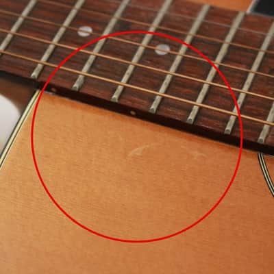 Project Repair 1970's Ventura V6 Square Shoulder Dreadnought Acoustic Guitar w/ Case image 19