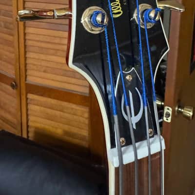 EPIPHONE ALLEN WOODY RUMBLEKAT BASS - WINE RED image 5