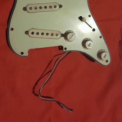 Pickup Fender Stratocaster 1963 Pre CBS  Black Bottom  Pickguard Complete Original "Mojo 63" image 11