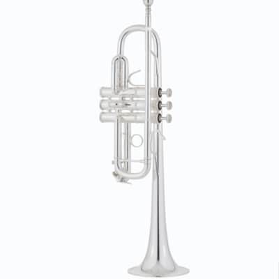 MINT/Unplayed since purchase Bach Stradivarius C Trumpet - Model C180SML229 - Silver Plated - 2002 Elkhart - Professional Grade, Original Case and Accessories image 1