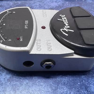 Fender PT-100 Chromatic Tuner Pedal – Guitar & Bass – Gray/Black image 2