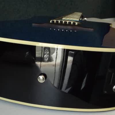 Fender T-Bucket 300CE Hot Rod Series, Quilt Maple Blue Top, Acoustic Electric Guitar With GigBag image 10