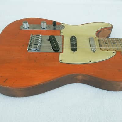 Custom Fender Standard Nashville Telecaster 2007 Rustic Orange Relic Left Handed image 7
