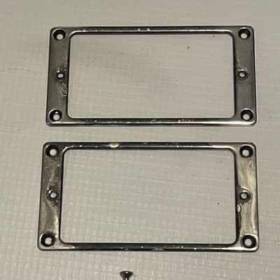 2000's Korean Ibanez S470DXQM S & RG Series Guitar Cosmo Black Worn Humbucker Pickup Mounting Ring Set image 2