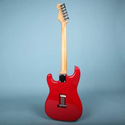 1987 MIJ Squier Ferrari Red Contemporary Stratocaster System 1 Electric Guitar image 13