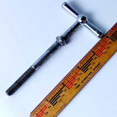 Ludwig 3 1/4" Timpani Tension Rod T Tensioner Thumb-Key Drum Handle 5/16"-18 60s image 2