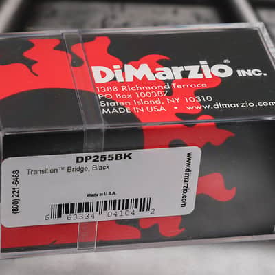 DiMarzio DP255BK Transition Bridge Humbucker - Black / Nickel Pole Pieces image 2