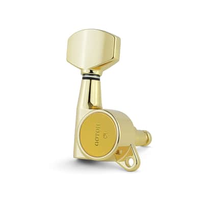 Gotoh Locking Tuners - Schaller Type - 3 Per Side Gold  07102GYX