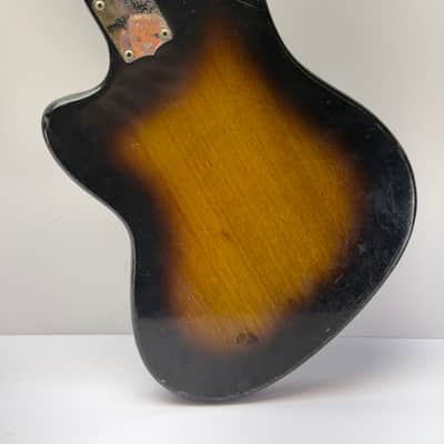 Victoria Kawai/Teisco/Prestige Unknown Model Japanese Electric Guitar 1960’s Sunburst Husk No Pickups MIJ image 10