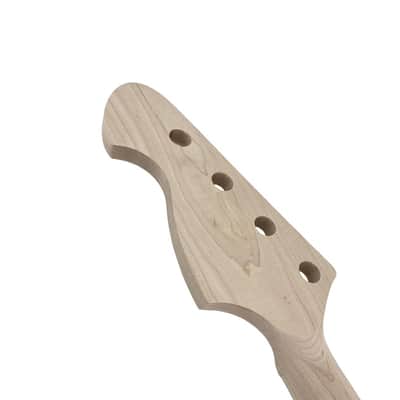 Maple Replacement Electric Bass Guitar Neck, 4-String 20 Fret 30'' Scale Length 42mm Nut and 65mm Heel Rosewood Fretboard Bolt On Unfinished Bass Neck DIY Installation & Repair image 5