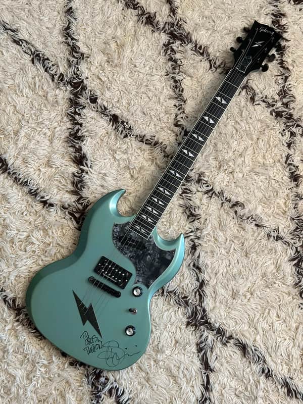 Gibson SG-Z w/ Satriani Autograph 1998 - Verdigris image 1