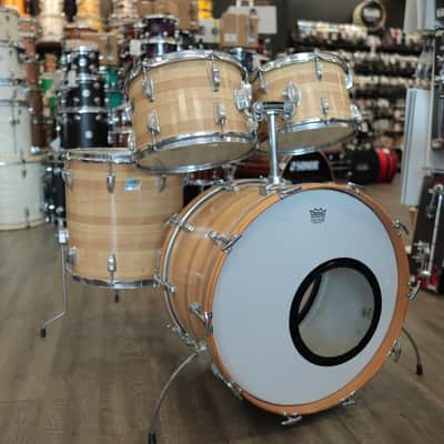 Vintage Mid-70s Ludwig Butcher Block 4-Piece Shell Pack 12/13/16/22 image 2