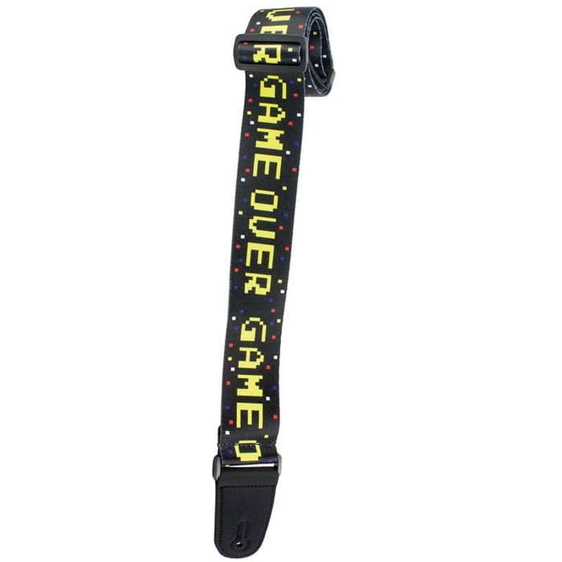 Henry Heller HSUB2-47 Game Over Custom Artwork Sublimation Guitar Strap image 1