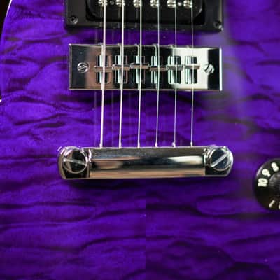 EVH SA-126 Special Quilted Maple Semi-Hollow Electric Guitar - Transparent Purple with Hardshell Case image 11