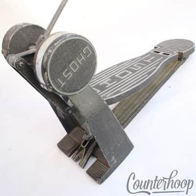 Ghost Classic Black Pre-Ludwig Bass Drum Pedal Vintage 60s Solid Footboard Gen- image 4
