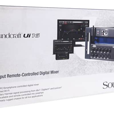 Soundcraft Ui16 16 Input Digital Mixer w/Wifi+App Control+Recording Ui 16 image 5